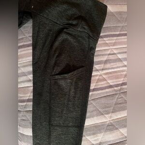 Aerie Dark Heather Green Leggings